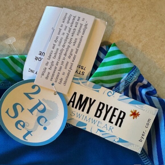 NWT Amy Byer 2 piece Swimsuit Set sz 10 - Picture 4 of 10